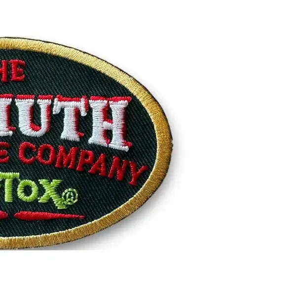 Vintage The Bismuth Cartridge Company No-Tox Embroidered Patch 3.5x2 Inch - Picture 3 of 5